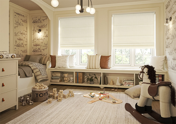 Rhea, Meringue - Roman Blind - Image 6